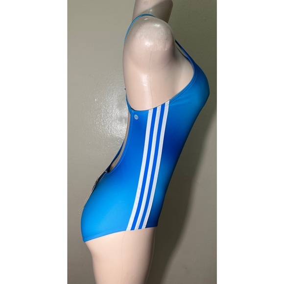 NWT Adidas Blue One-Piece Racerback Swimsuit - Picture 4 of 12